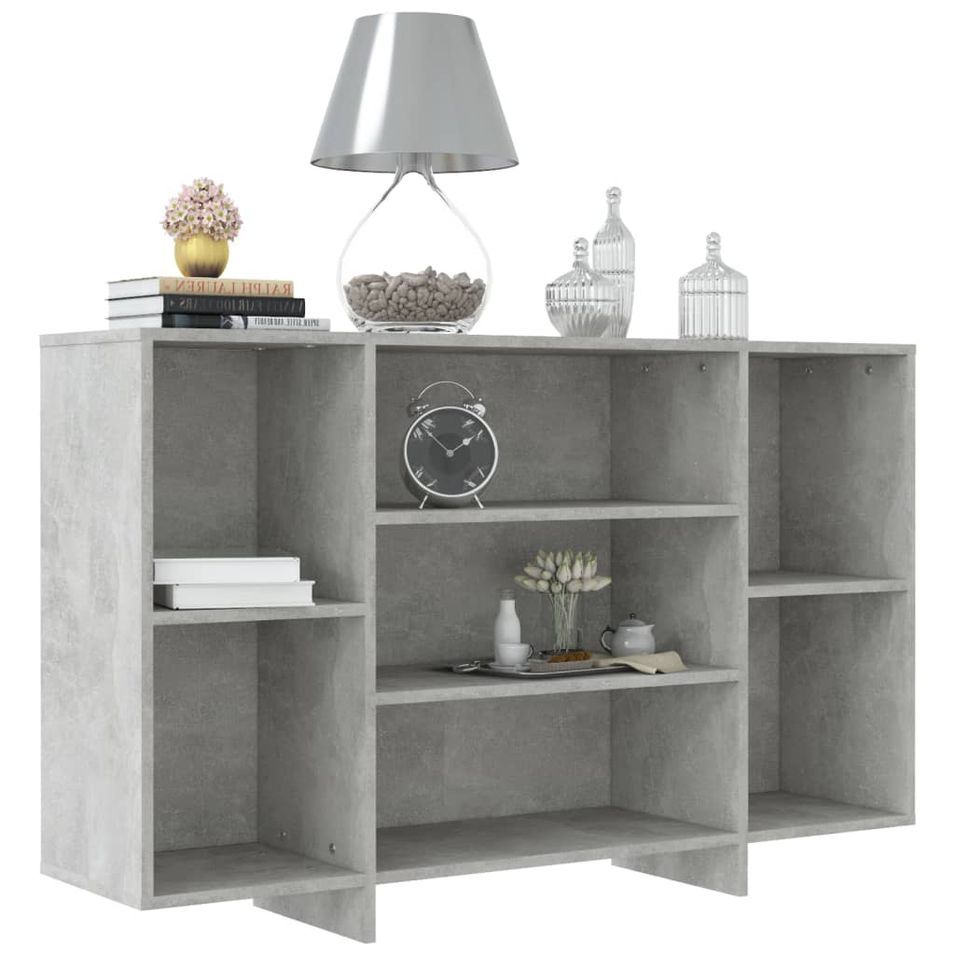 Buffet Gris béton 120x30x75 cm - Photo n°1