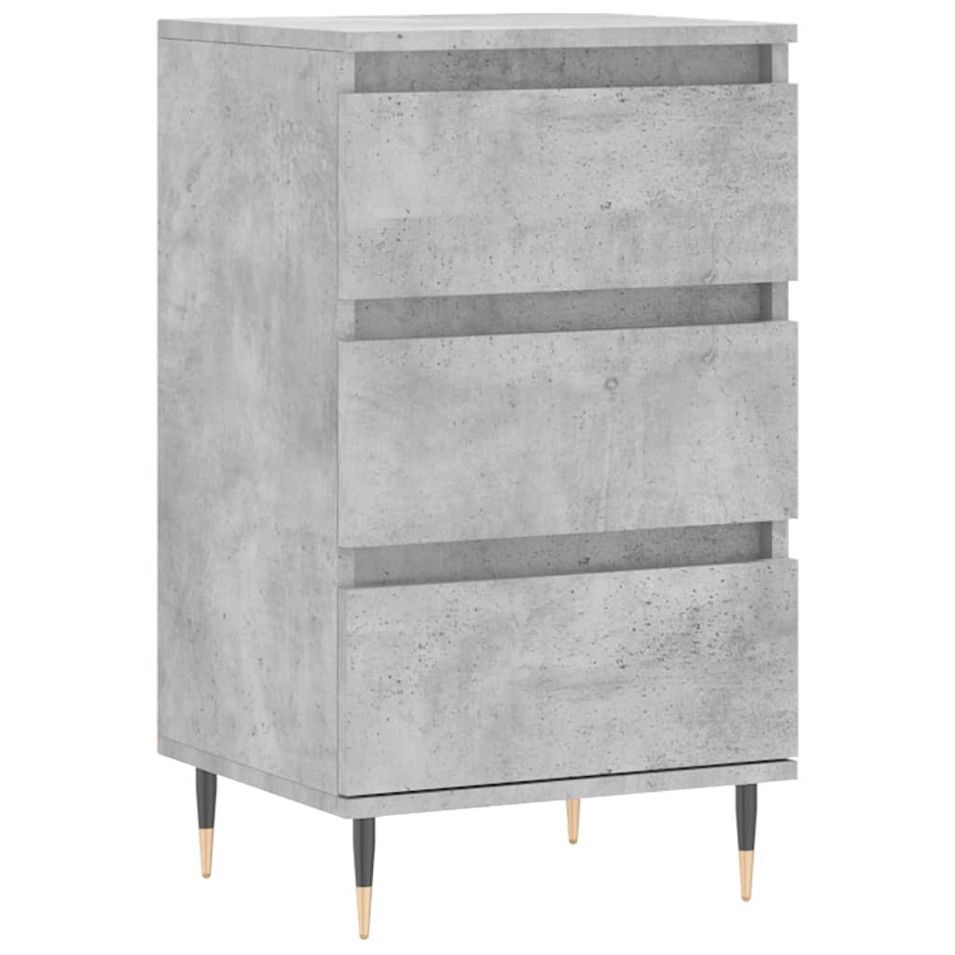 Buffet gris béton 40x35x70 cm bois d'ingénierie - Photo n°1