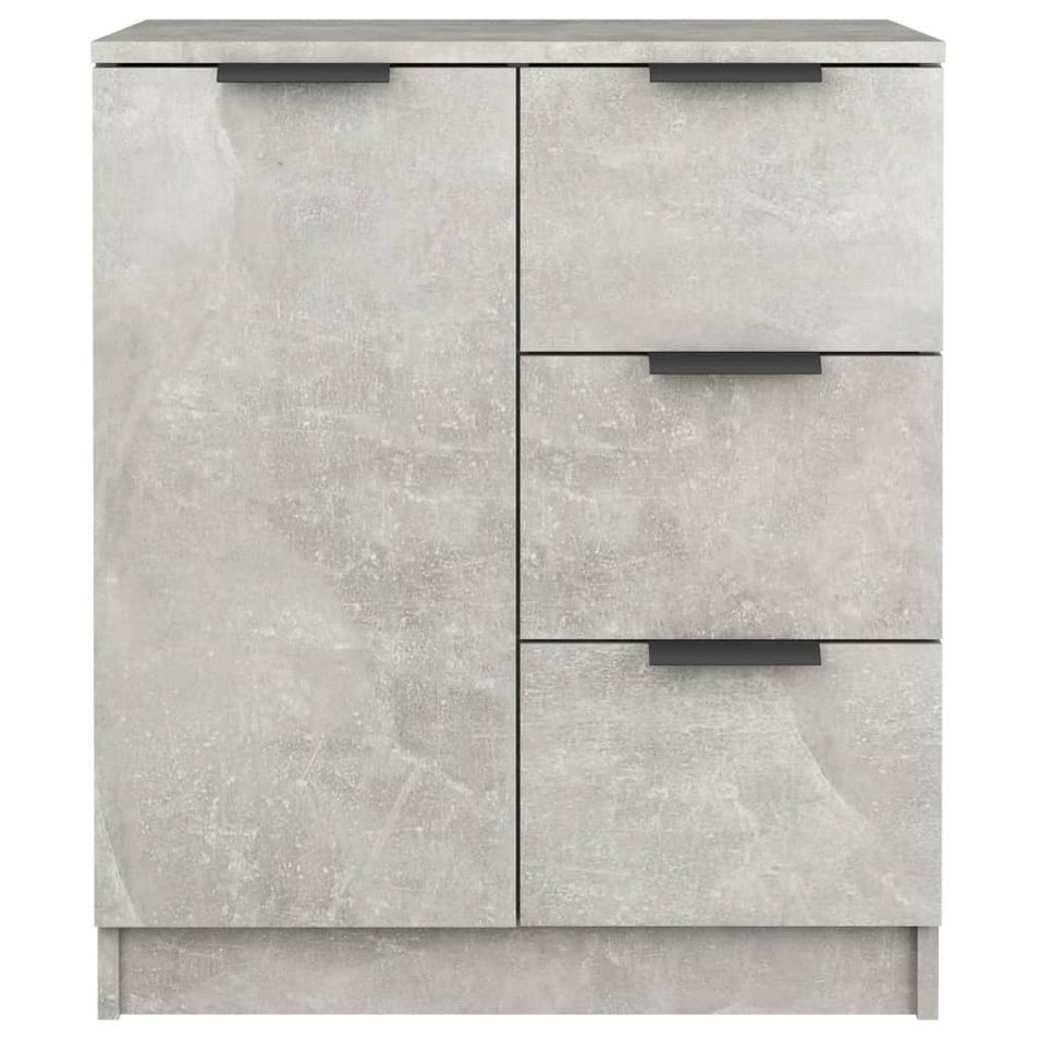 Buffet Gris béton 60x30x70 cm Bois d'ingénierie - Photo n°1