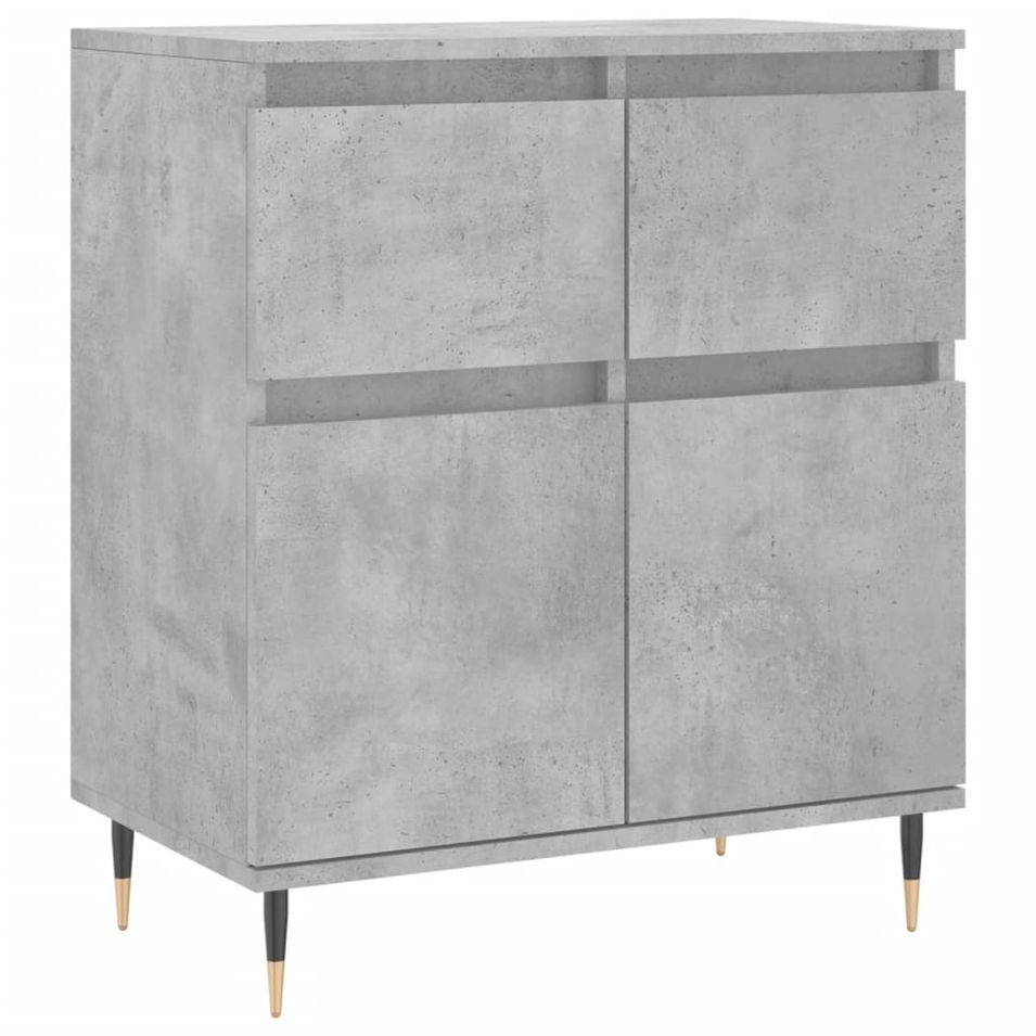 Buffet Gris béton 60x35x70 cm Bois d'ingénierie - Photo n°1