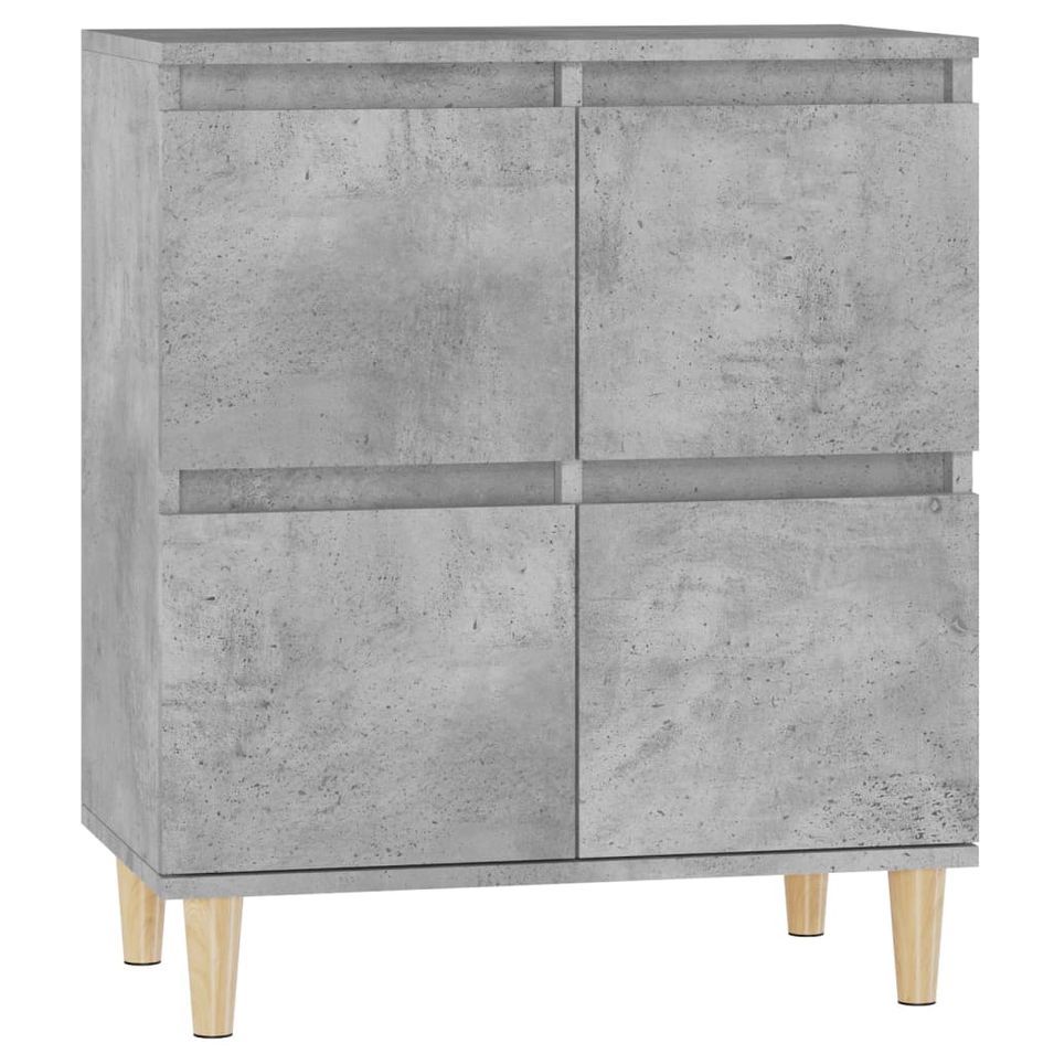 Buffet Gris béton 60x35x70 cm Bois d'ingénierie - Photo n°1