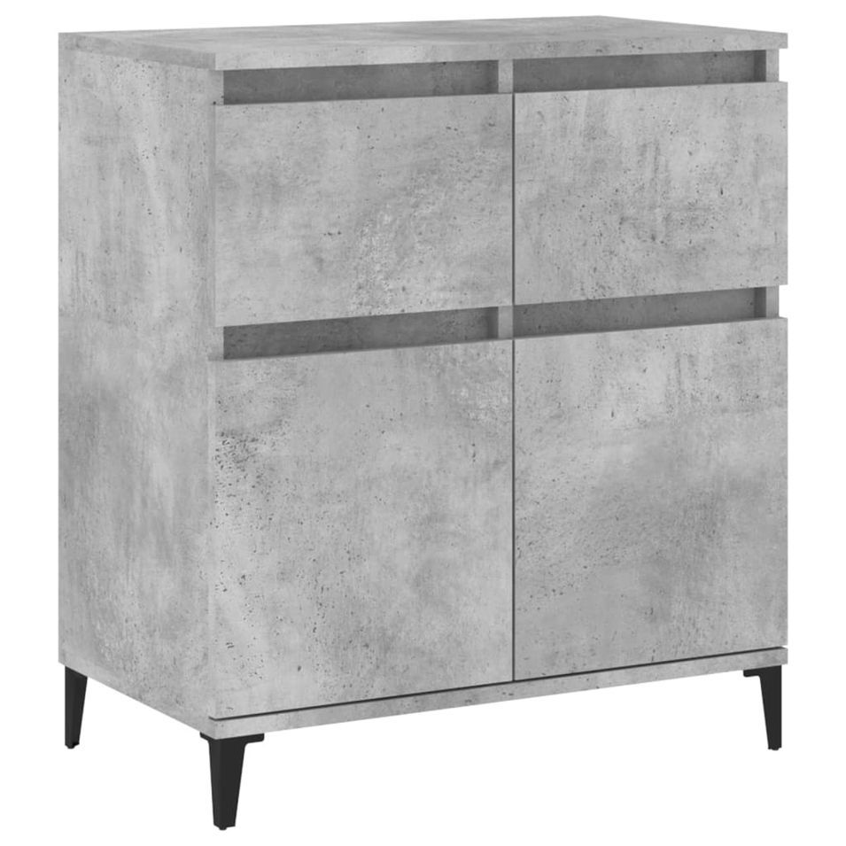 Buffet Gris béton 60x35x70 cm Bois d'ingénierie - Photo n°1