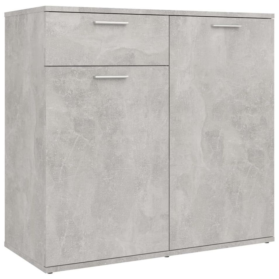 Buffet Gris béton 80x36x75 cm - Photo n°1