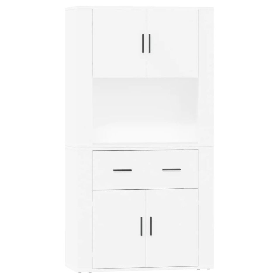 Buffet haut Blanc Bois d'ingénierie - Photo n°1