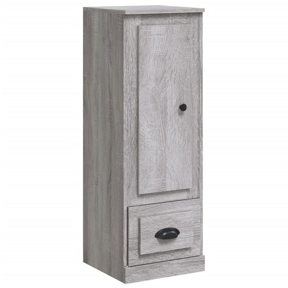 Buffet haut sonoma gris 36x35,5x103,5 cm bois d'ingénierie - Photo n°1