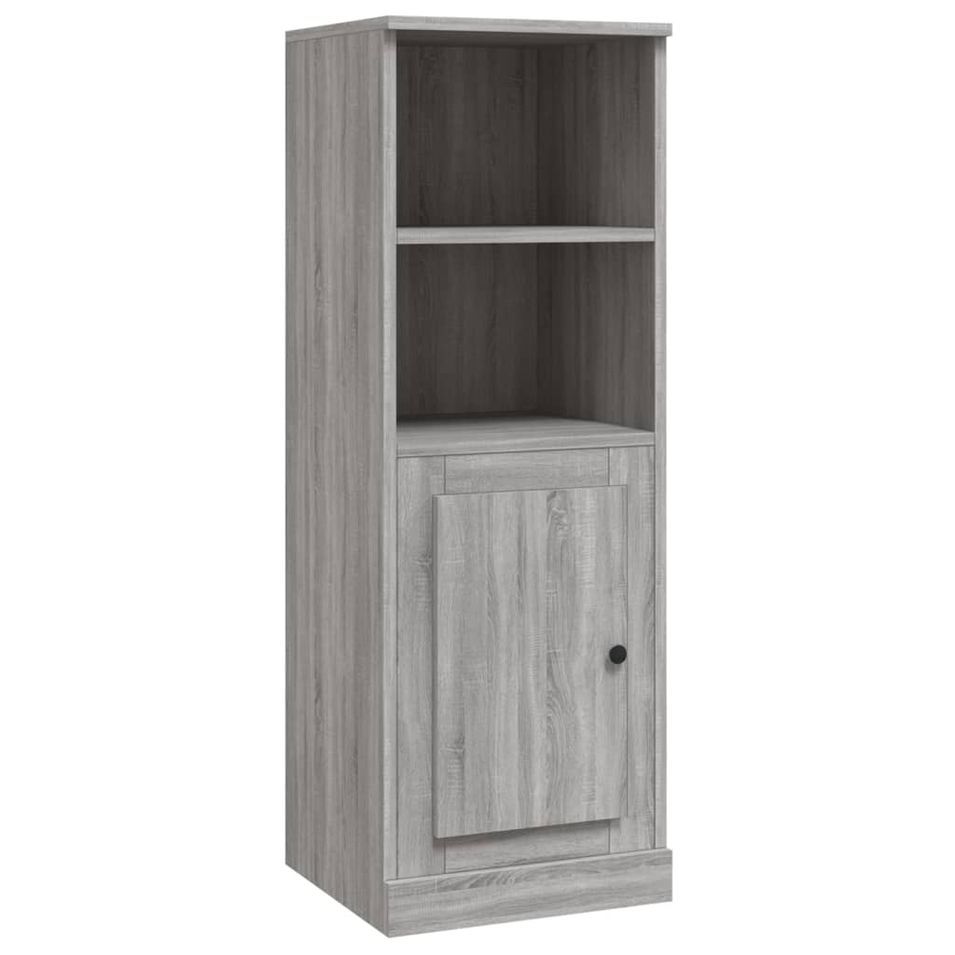 Buffet haut sonoma gris 36x35,5x103,5 cm bois d'ingénierie - Photo n°1
