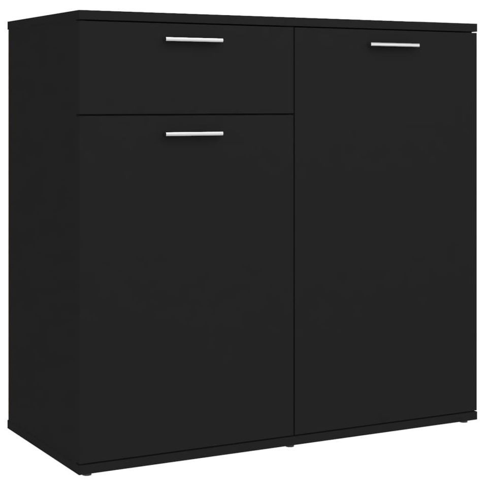 Buffet Noir 80x36x75 cm - Photo n°1