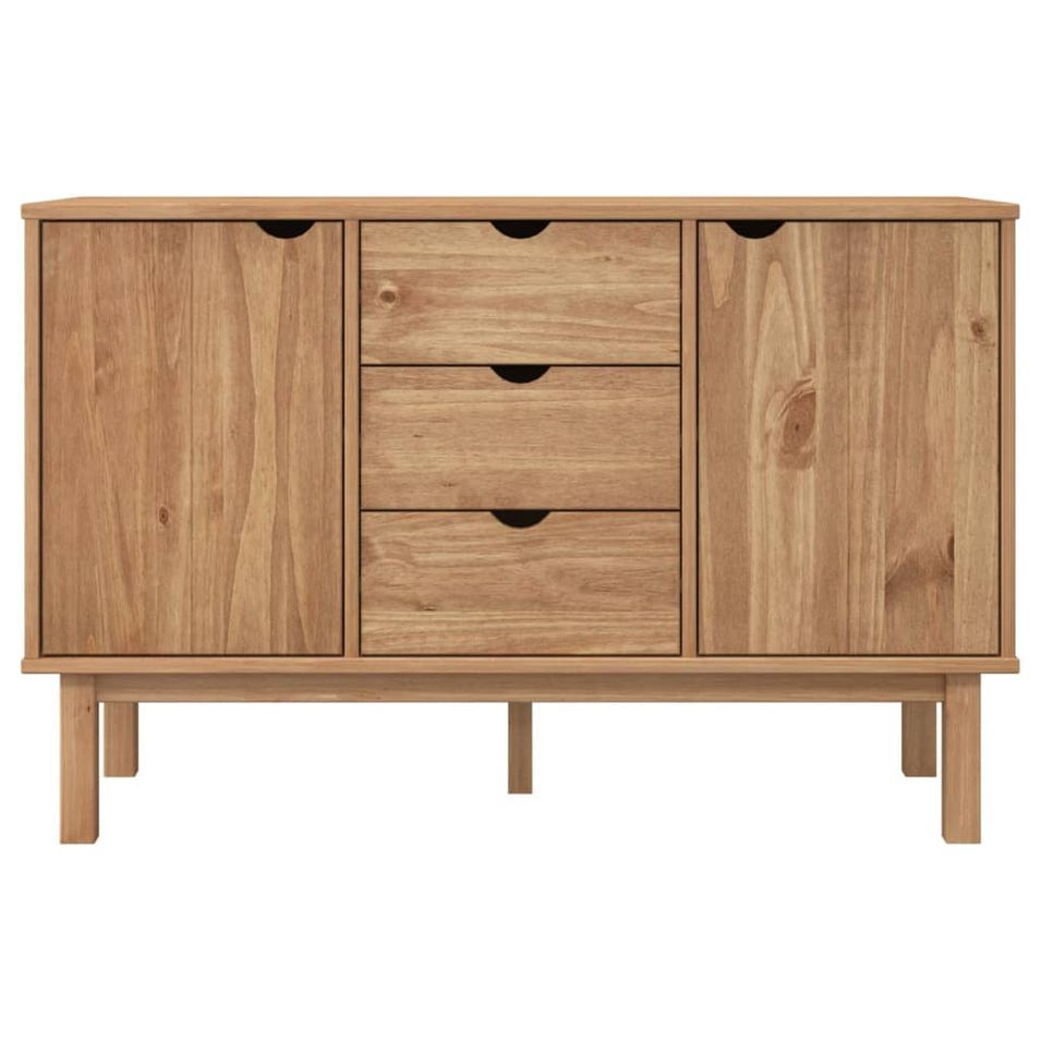 Buffet OTTA 113,5x43x73 cm Bois massif de pin - Photo n°1
