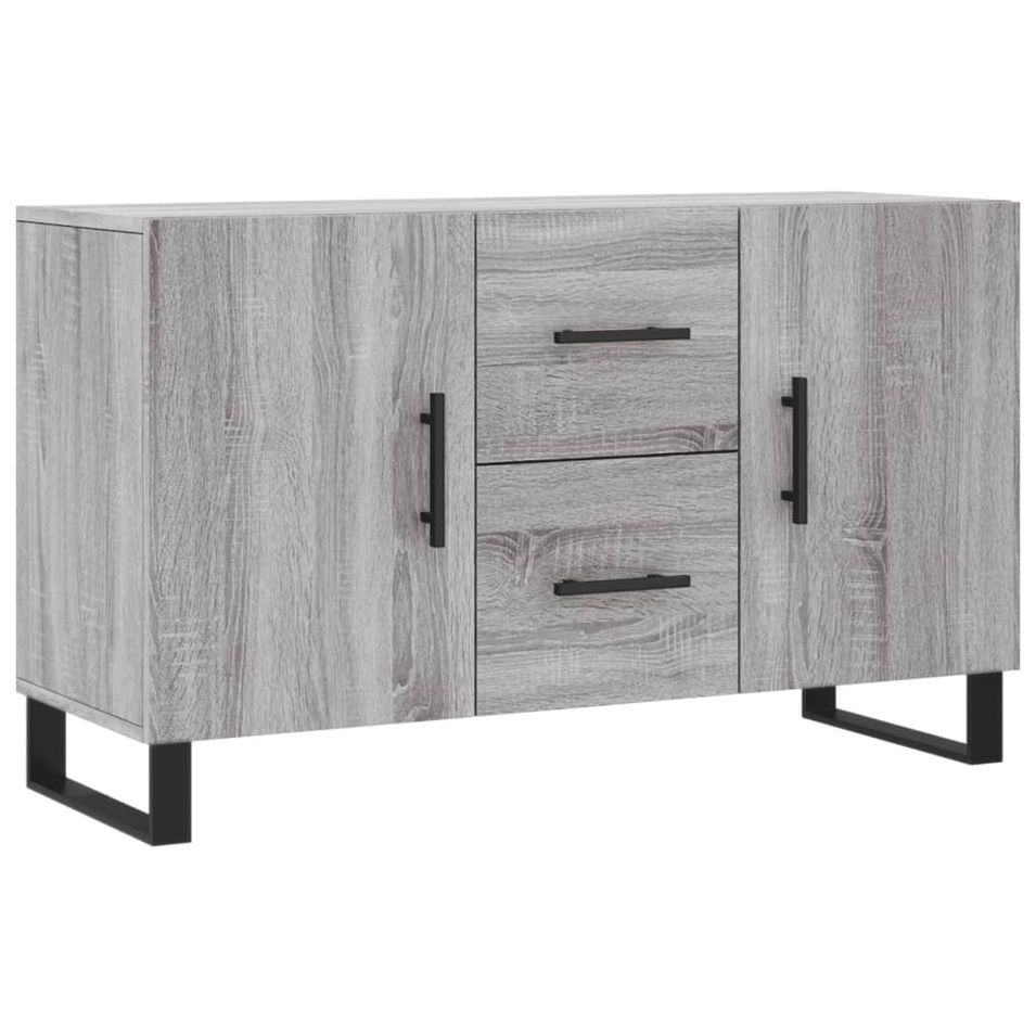 Buffet sonoma gris 100x36x60 cm bois d'ingénierie - Photo n°1