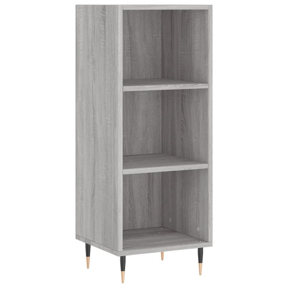 Buffet sonoma gris 34,5x32,5x90 cm bois d'ingénierie - Photo n°1