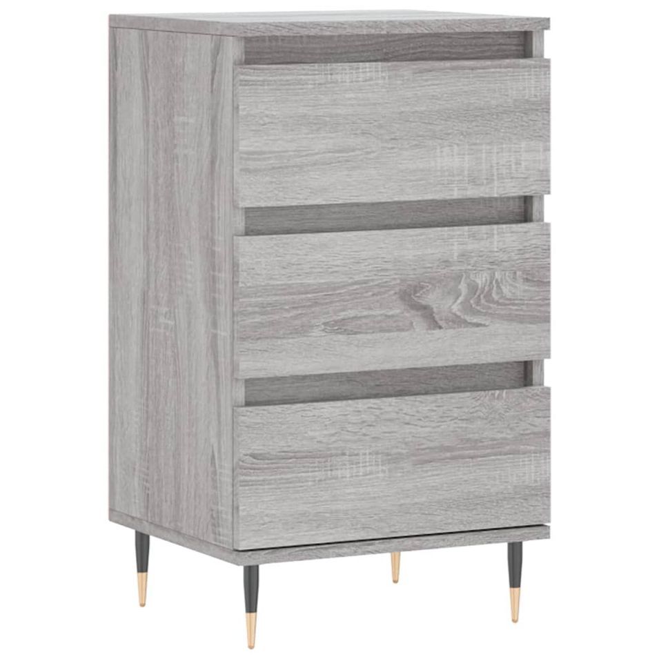 Buffet sonoma gris 40x35x70 cm bois d'ingénierie - Photo n°1