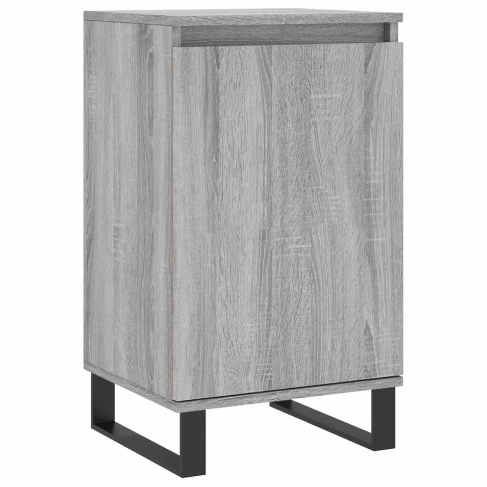 Buffet sonoma gris 40x35x70 cm bois d'ingénierie - Photo n°1