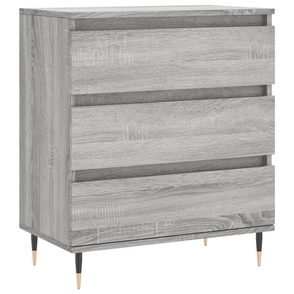 Buffet Sonoma gris 60x35x70 cm Bois d'ingénierie - Photo n°1