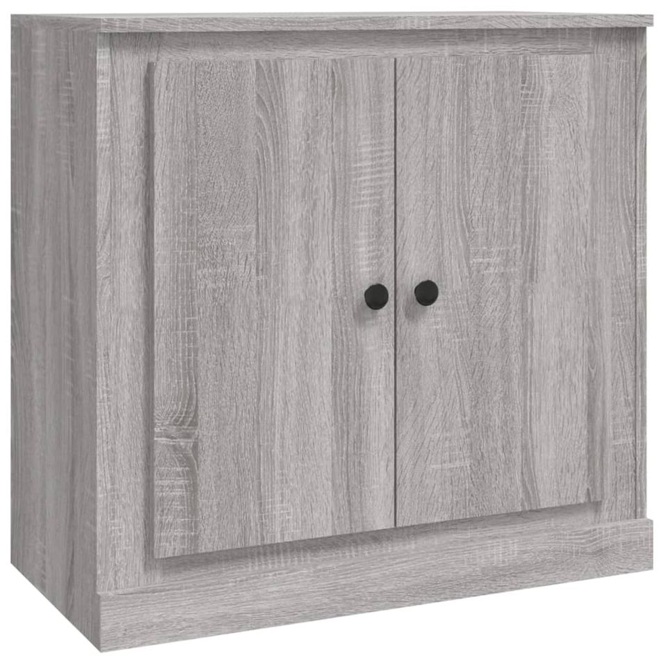 Buffet sonoma gris 70x35,5x67,5 cm bois d'ingénierie - Photo n°1