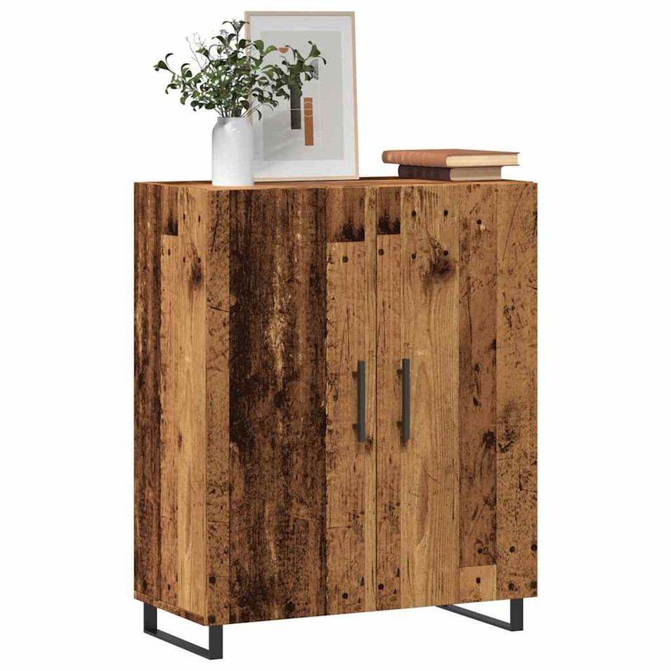 Buffet vieux bois 69,5x34x90 cm bois d'ingénierie - Photo n°1