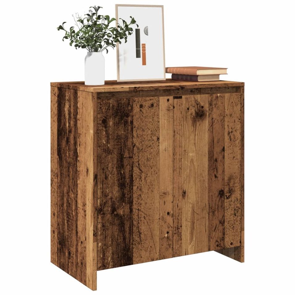 Buffet vieux bois 70x41x75 cm bois d'ingénierie - Photo n°1