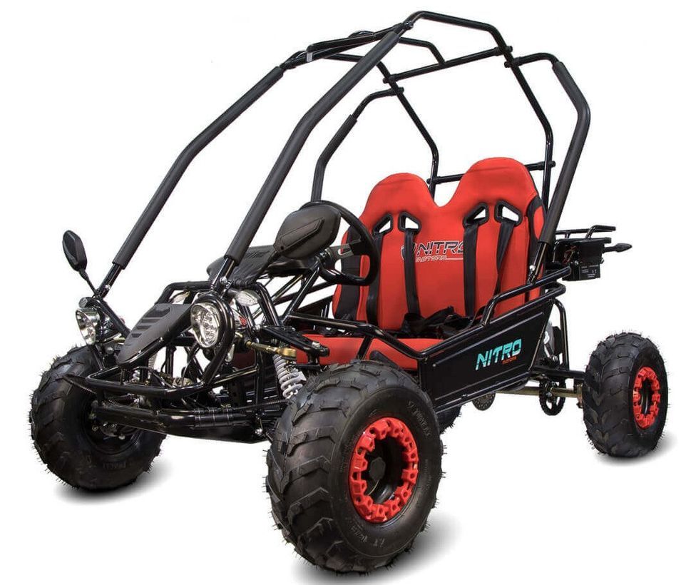 Buggy enfant 125cc Crosser noir avec marche arriere - Photo n°1