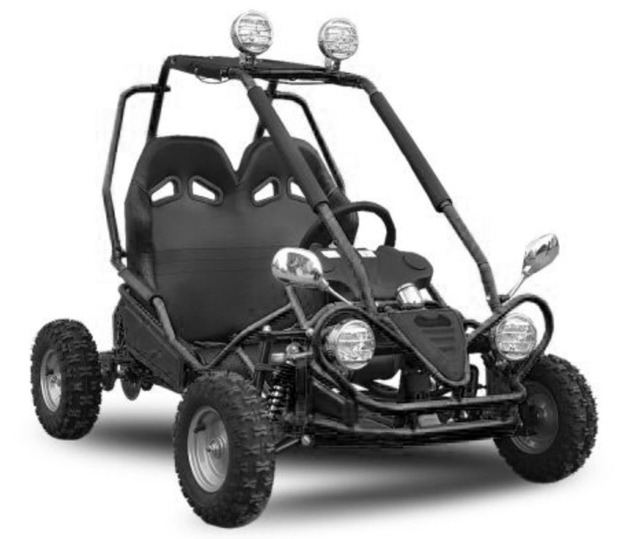 Buggy enfant électrique 450W noir - Photo n°1