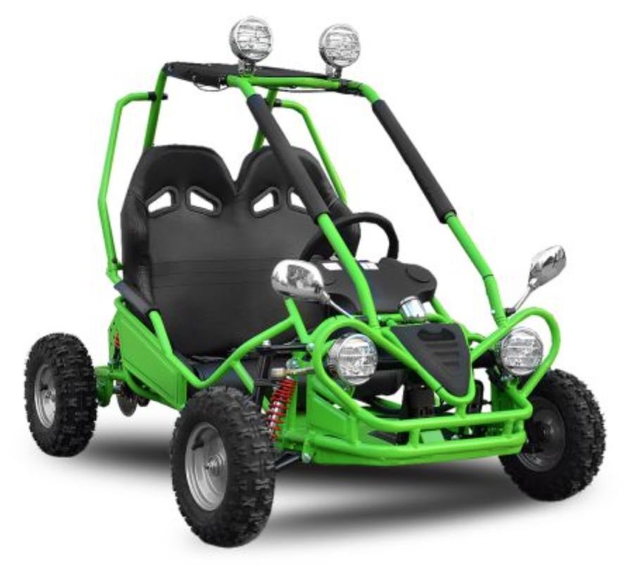 Buggy enfant électrique 450W vert - Photo n°1