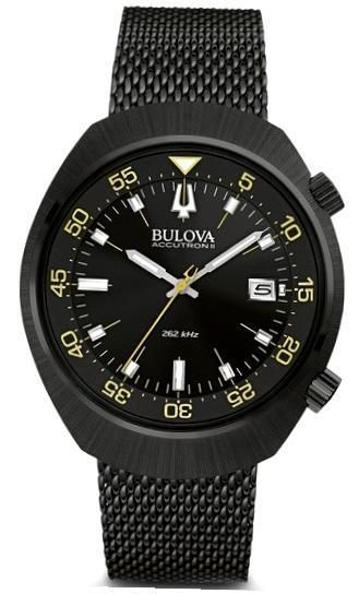 Bulova Accutron Ii lobster - Di262hz Diving Sub Quartz Luminous Index Data Wr 10atm 100m.43.5mm 98B247 - Photo n°1