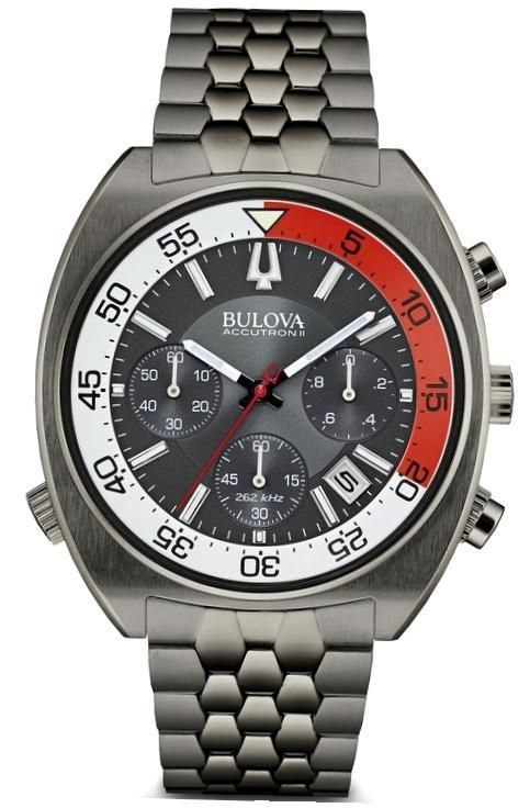 Bulova Accutron Ii snorkel 262hz - Diving Sub Chronograph Quartz Luminous Index Data Wr 20atm 200m. 44.5mm 98B253 - Photo n°1