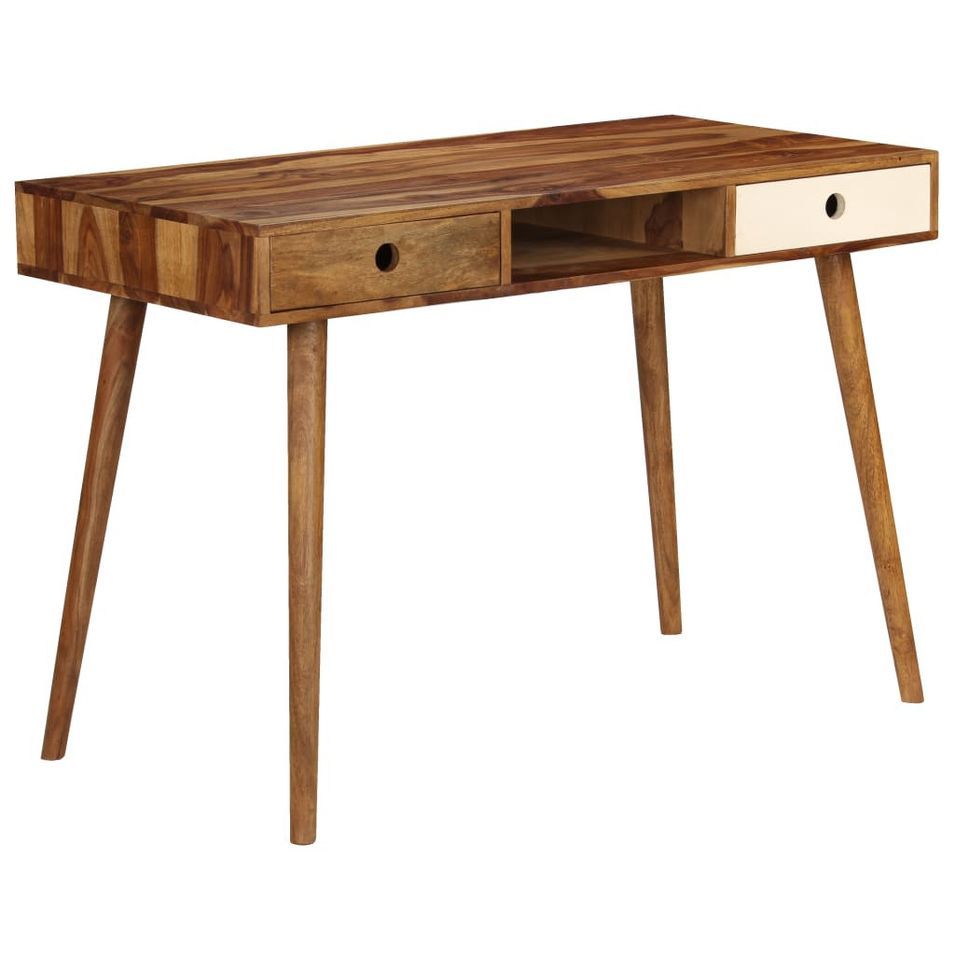 Bureau 110 x 55 x 76 cm Bois solide de Sesham - Photo n°1