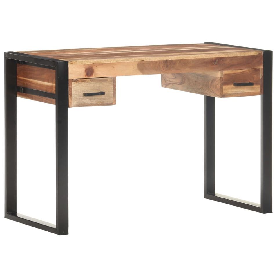 Bureau 110x50x76 cm Bois solide - Photo n°1
