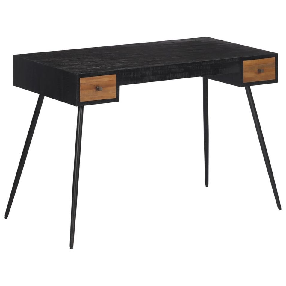Bureau 117x56,5x75 cm teck massif récupéré - Photo n°1