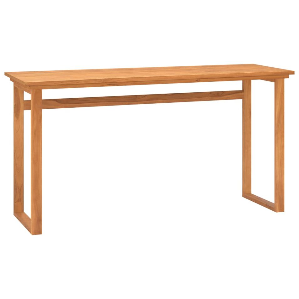 Bureau 120x45x75 cm Bois de teck solide 2 - Photo n°1