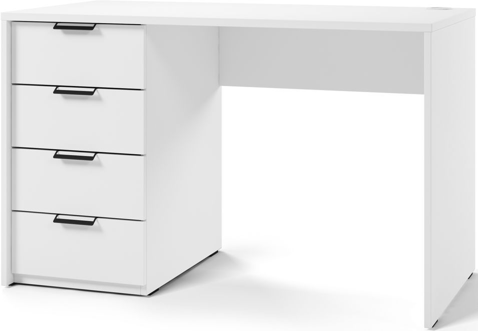 Bureau AROLD – 120 ou 140 cm – Blanc mat ou bois Naturel - Photo n°1