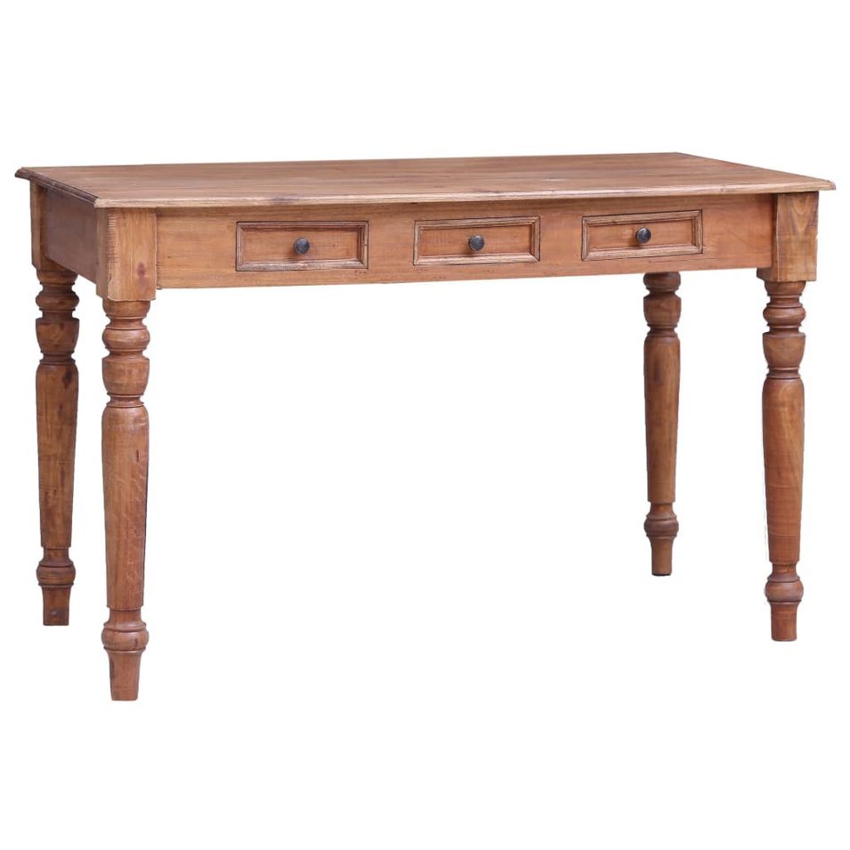 Bureau avec tiroirs 117x57x75 cm Bois de récupération massif - Photo n°1