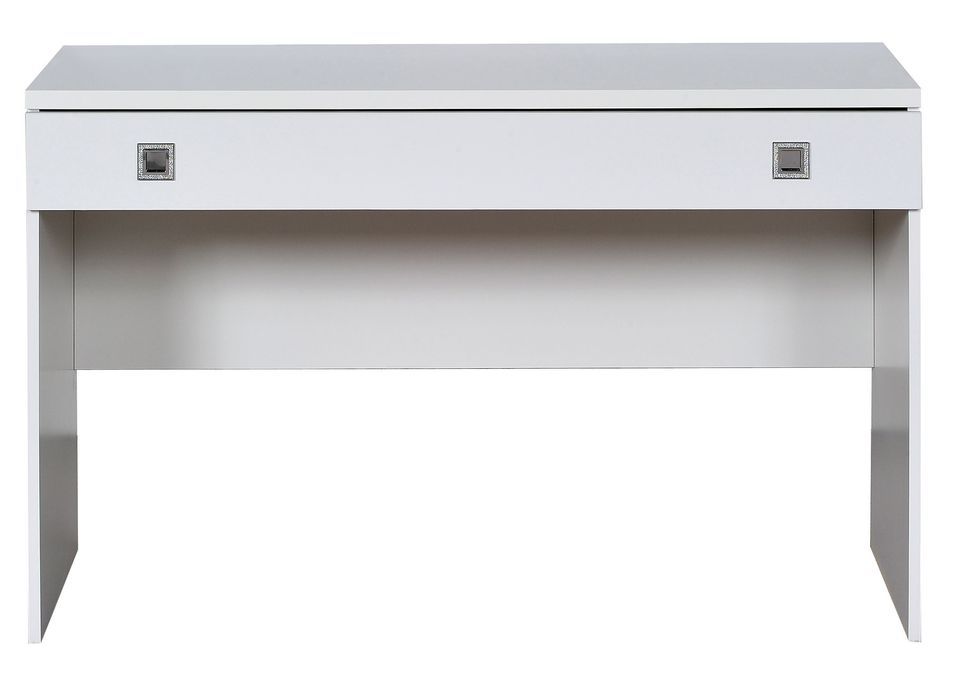 Bureau blanc laqué Strass - Photo n°1