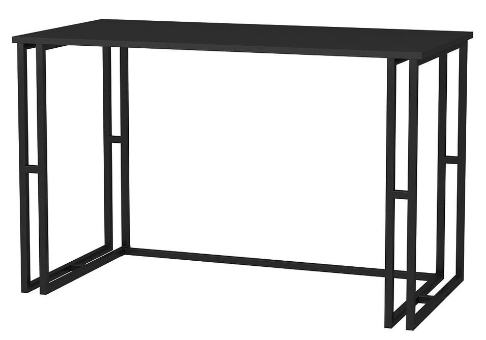 Bureau bois anthracite et métal noir Kinoa 120 cm - Photo n°1