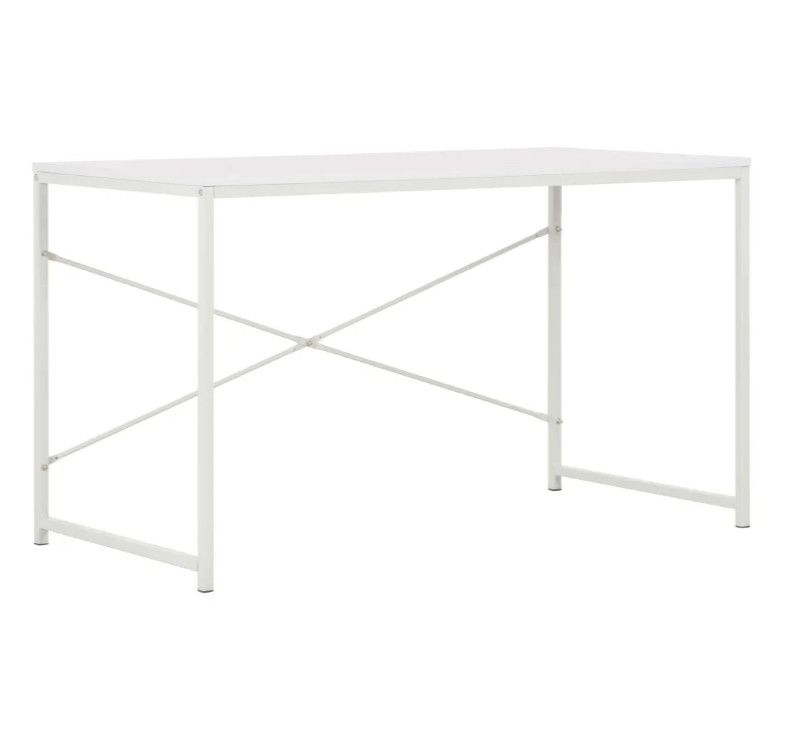 Bureau bois et métal blanc Dave - Photo n°1