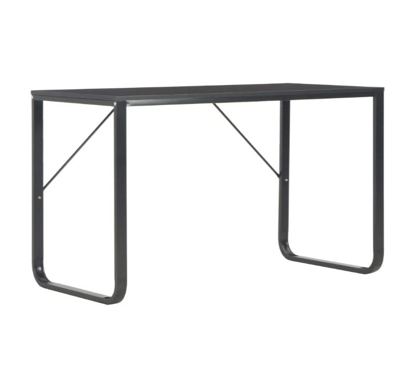 Bureau bois et métal noir Jorka - Photo n°1