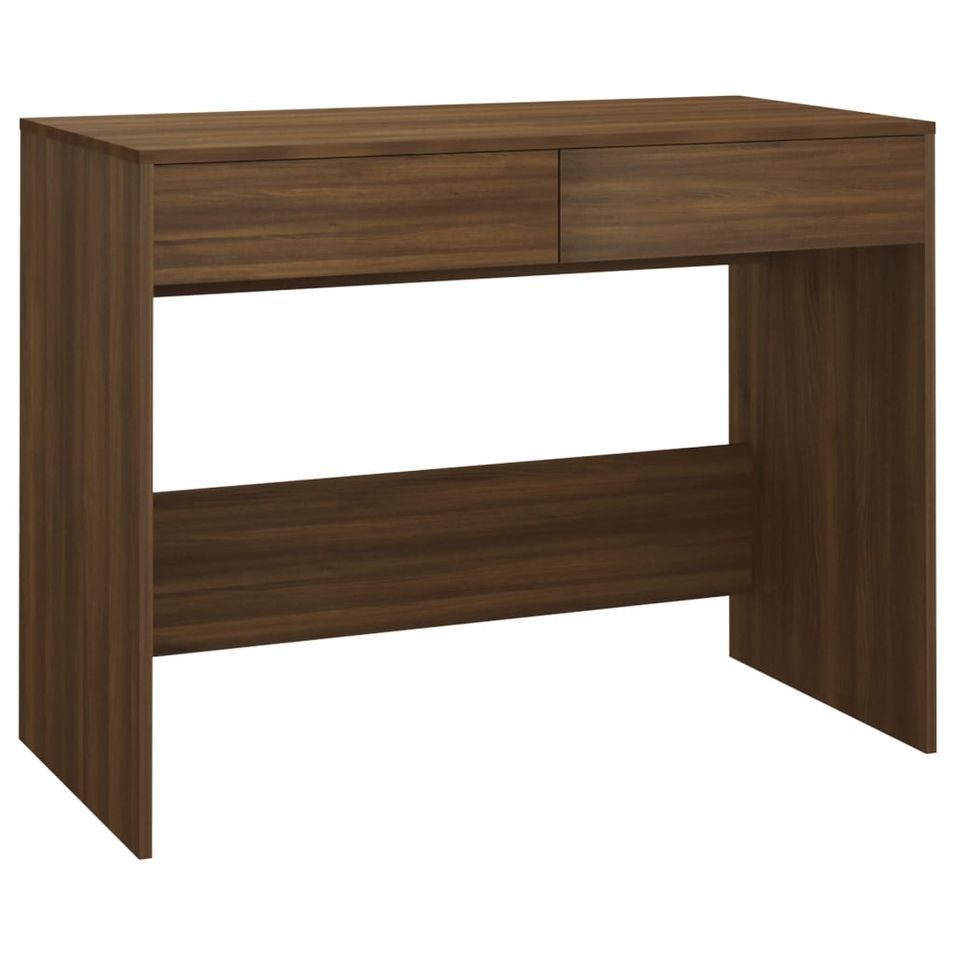 Bureau Chêne marron 101x50x76,5 cm - Photo n°1