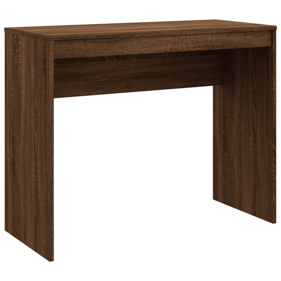 Bureau Chêne marron 90x40x72 cm Bois d'ingénierie - Photo n°1