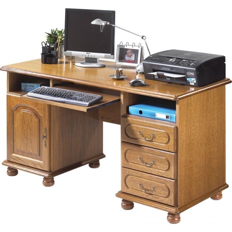 Bureau Chêne Rustique President - Photo n°1