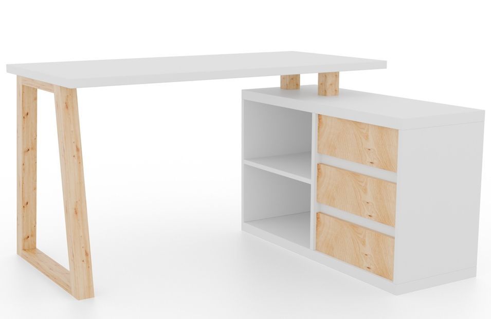Bureau d’angle WOKY – Rangement intelligent - Photo n°1
