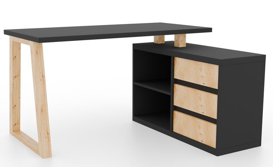 Bureau d’angle WOKY – Rangement intelligent - Photo n°1