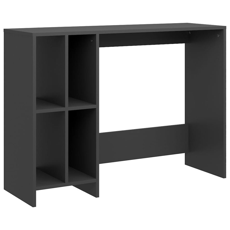 Bureau d'ordinateur portable Gris 102,5x35x75 cm - Photo n°1