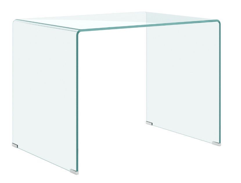 Bureau design verre trempé Baki 100 cm - Photo n°1
