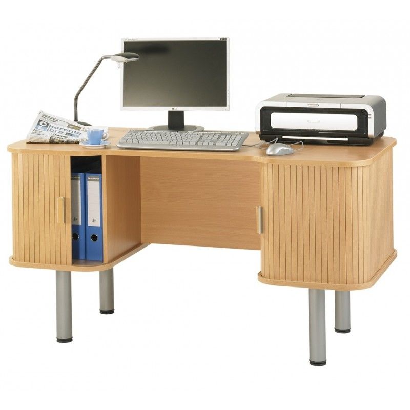 Bureau direction 2 Caissons Hêtre - Photo n°1