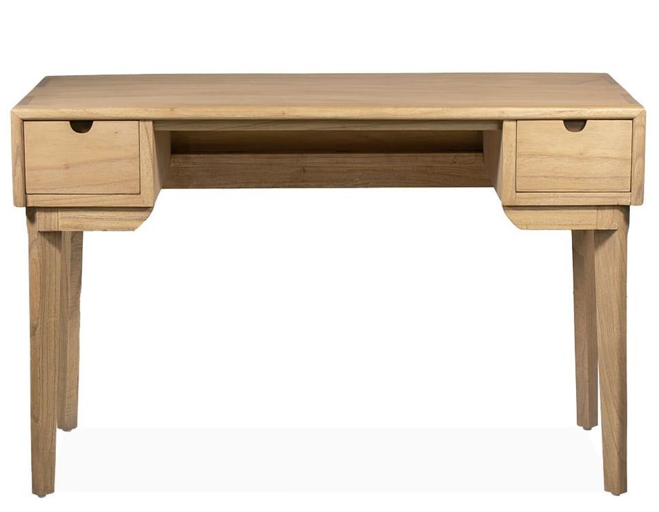 Bureau en bois massif LANDY – Design naturel - Photo n°1
