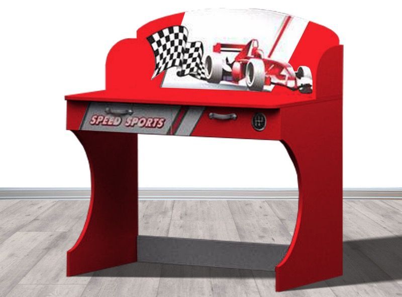 Bureau enfant rouge Formule 1 - Photo n°1