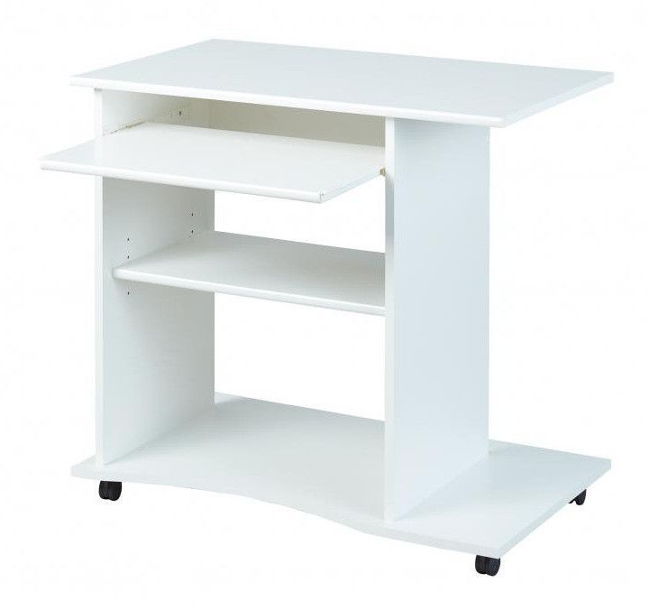 Bureau informatique bois blanc Rona 80 cm - Photo n°1
