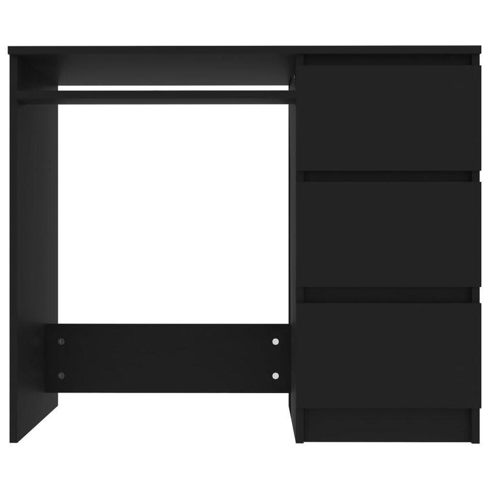 Bureau Noir 90x45x76 cm - Photo n°1