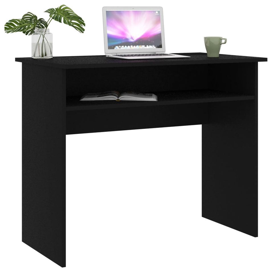 Bureau Noir 90x50x74 cm - Photo n°1