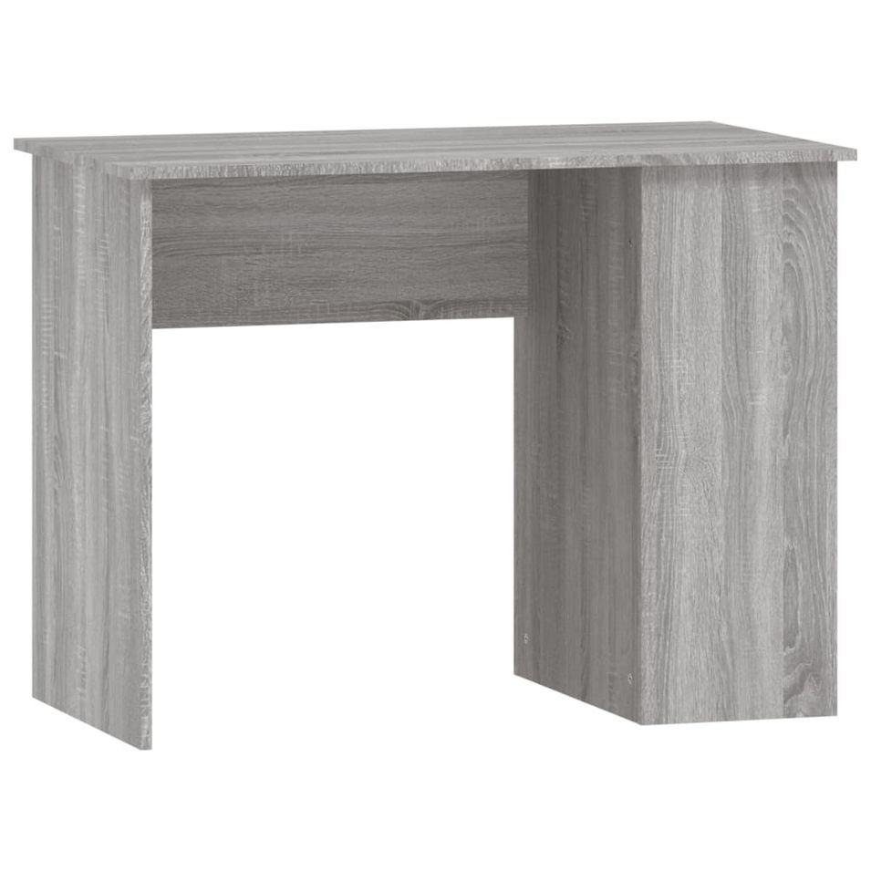 Bureau sonoma gris 100x55x75 cm bois d'ingénierie - Photo n°1