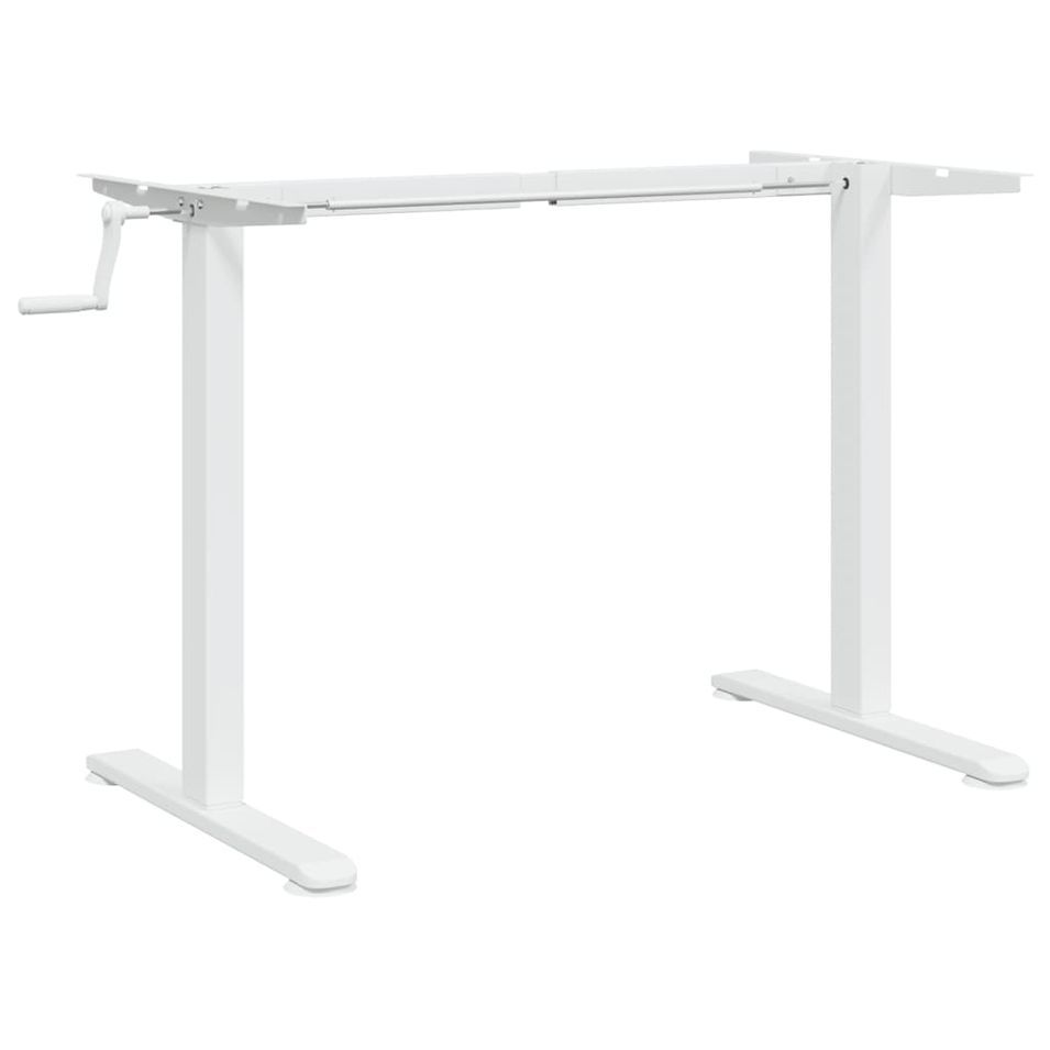 Cadre de bureau debout blanc (94-135)x60x(70-114) cm acier - Photo n°1